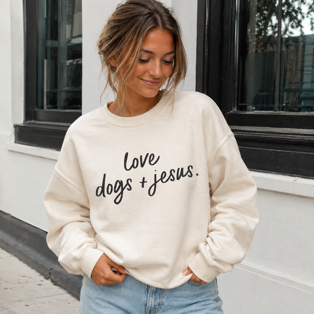 Love Dogs & Jesus Pullover