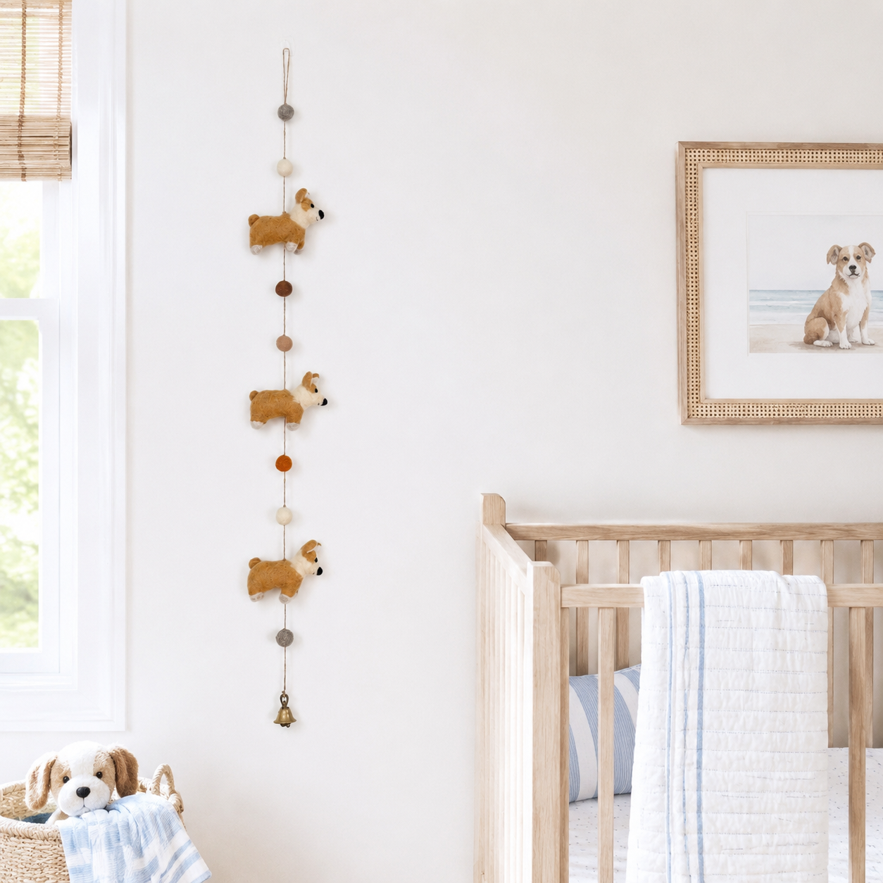 Felt Corgi Garland