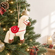 Felt Ornament - White Pony