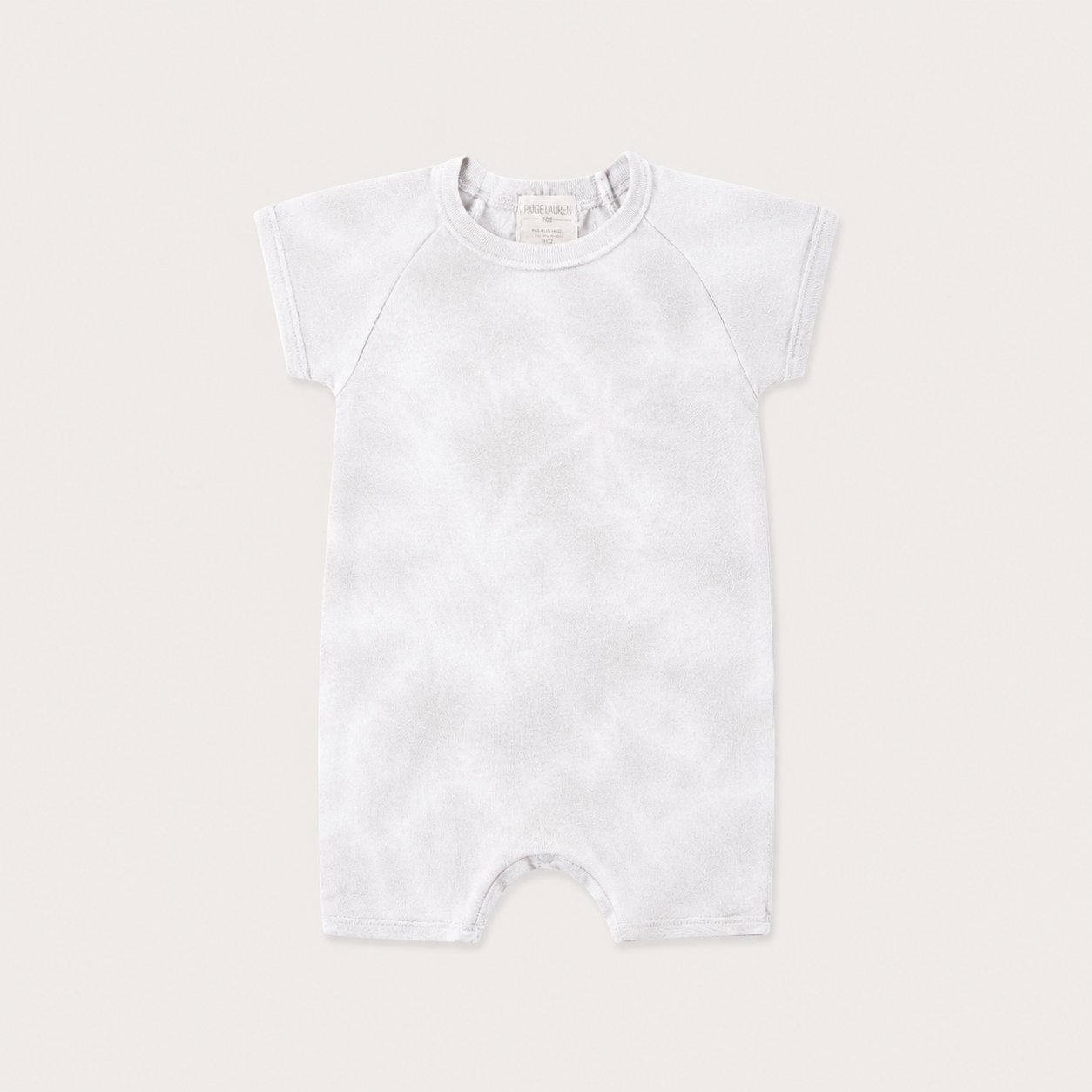 Rib Marble Shortall Onesie