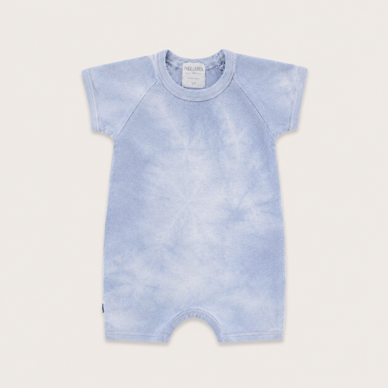 Rib Marble Shortall Onesie