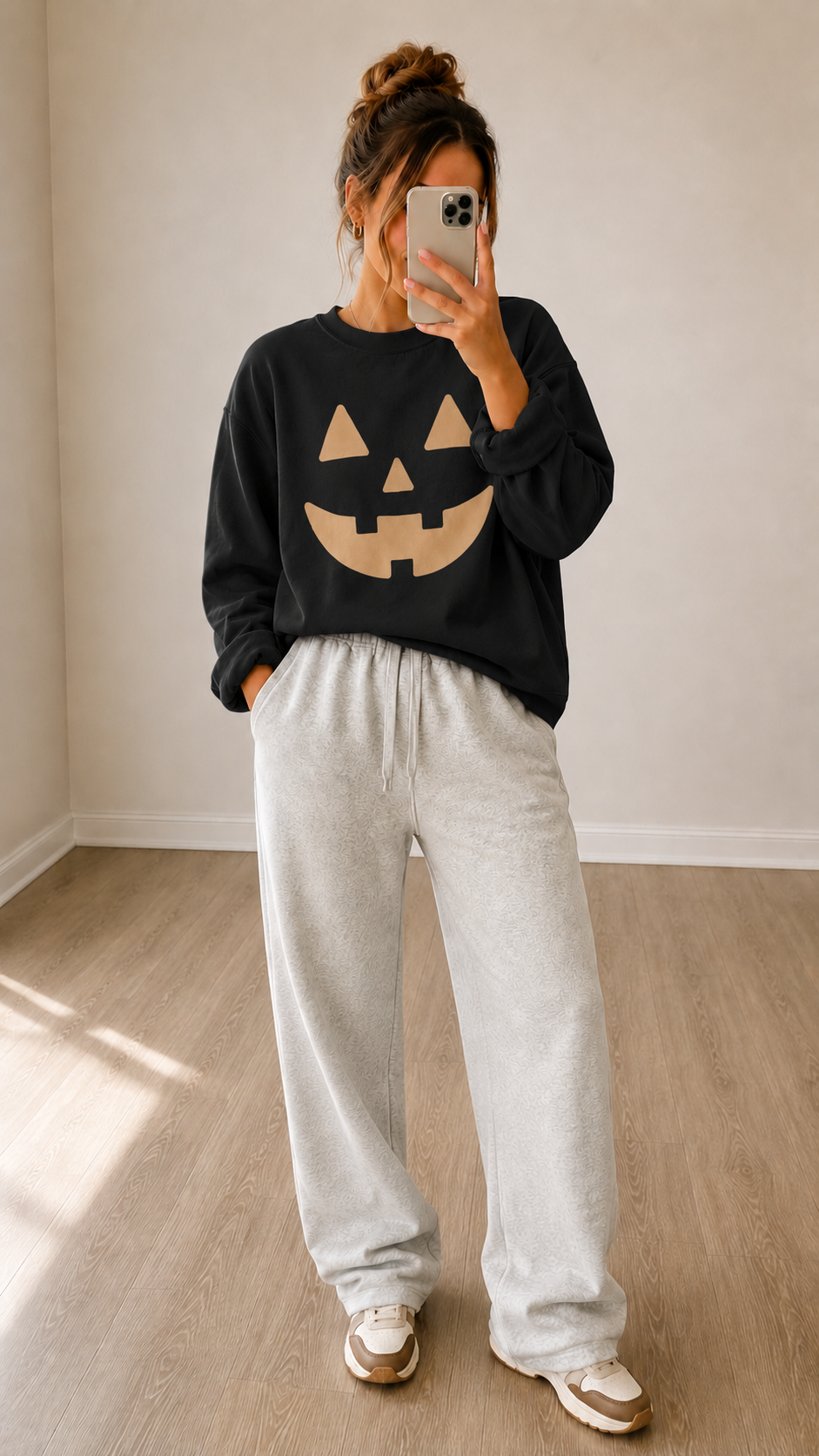 Neutral Jack-o-lantern Pullover