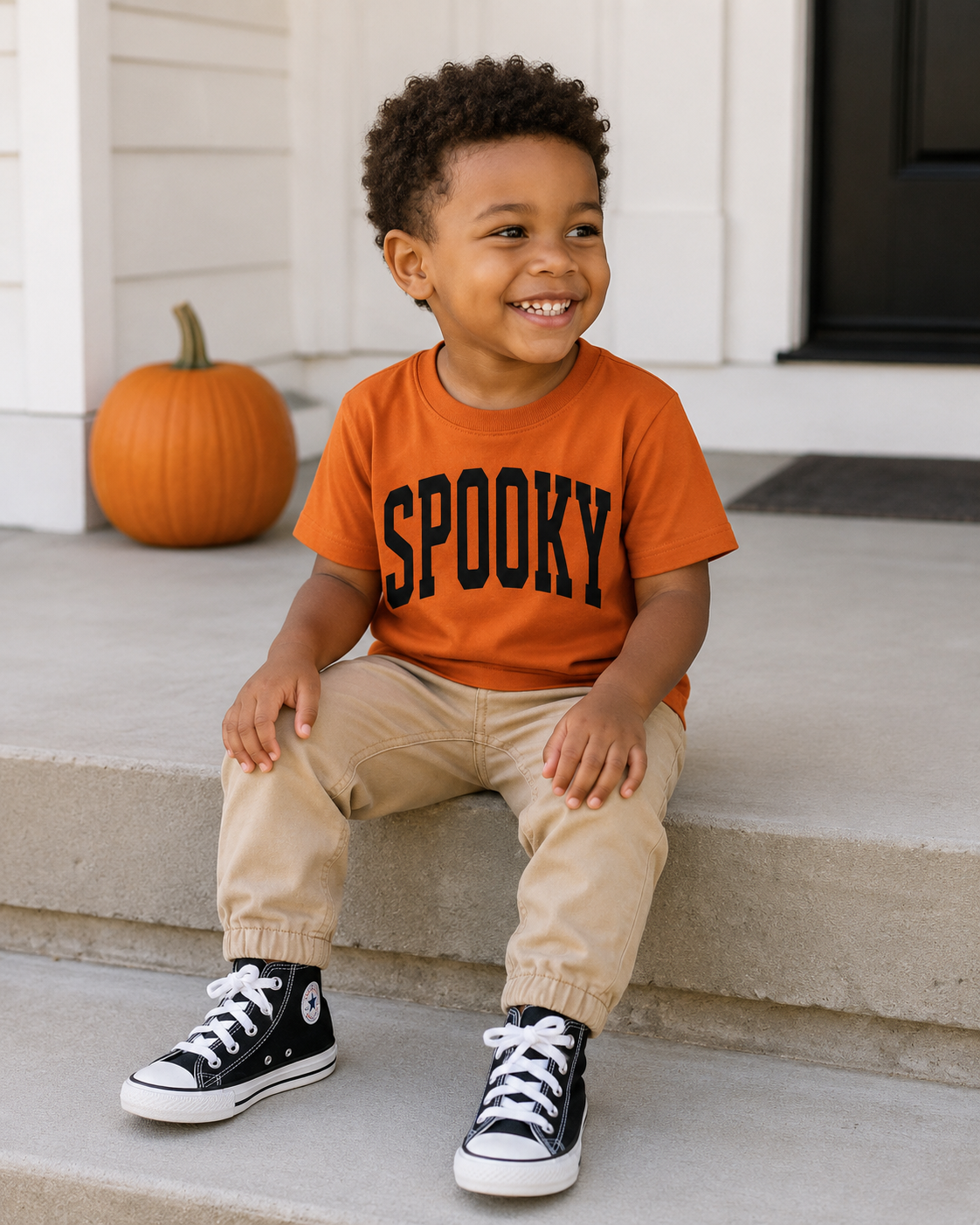 Spooky Varsity Kids Tee