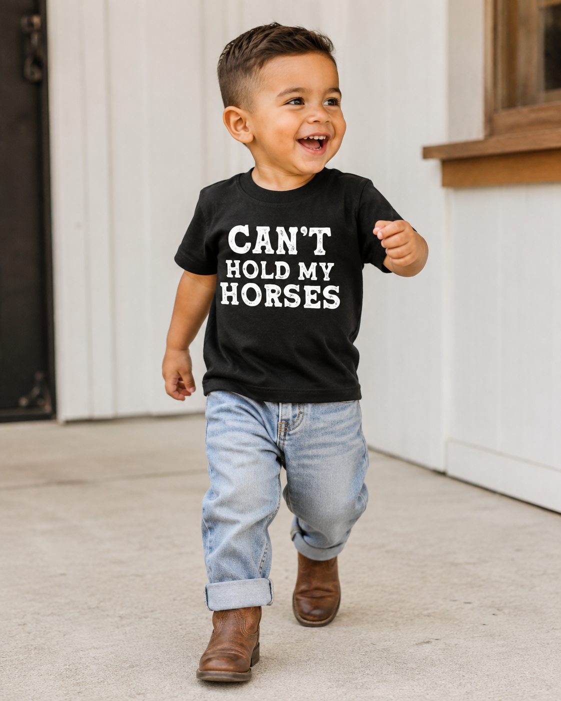 Can't Hold My Horses Kids Tee