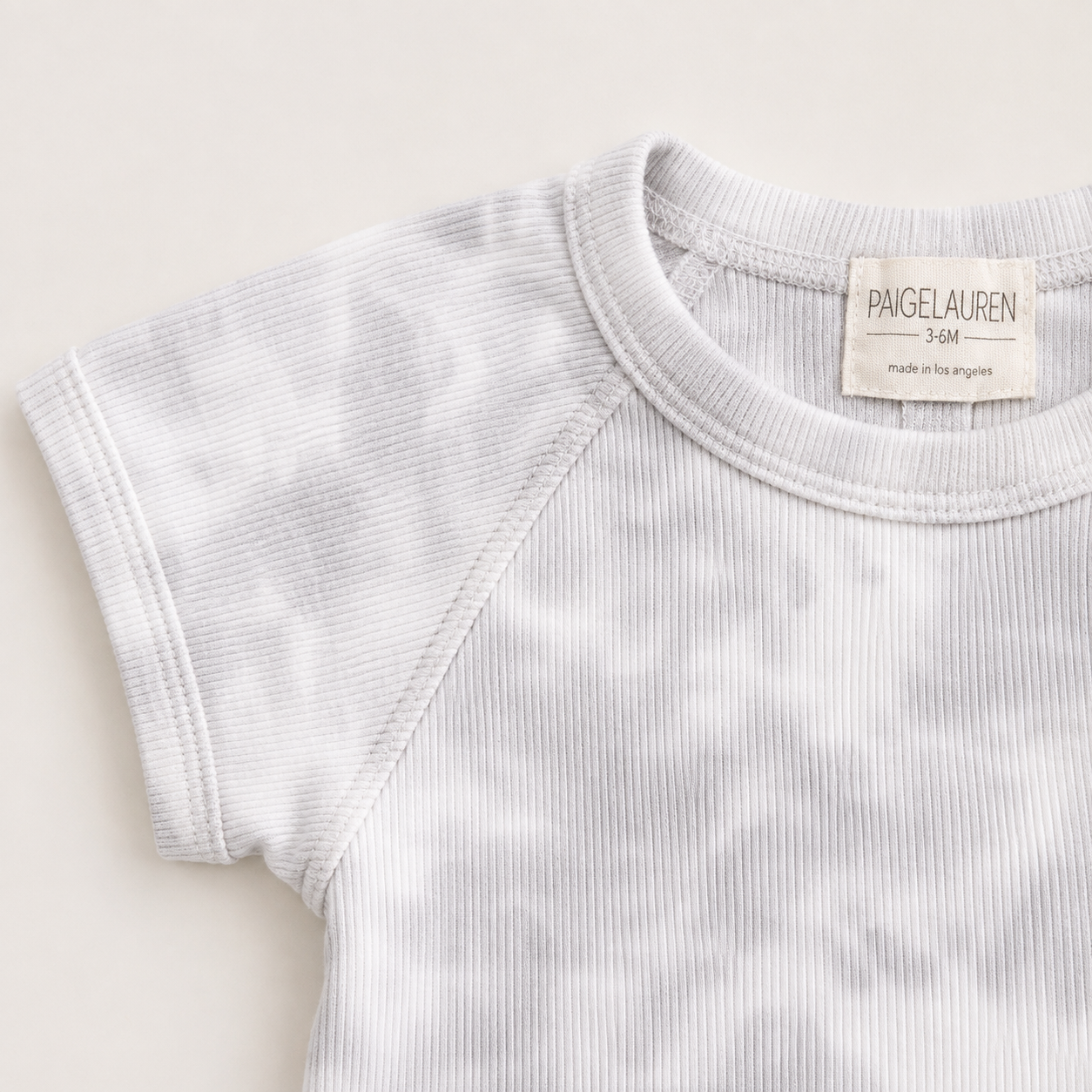 Rib Marble Shortall Onesie