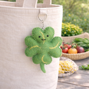 Felt Veggie Keychain - Lucky Clover