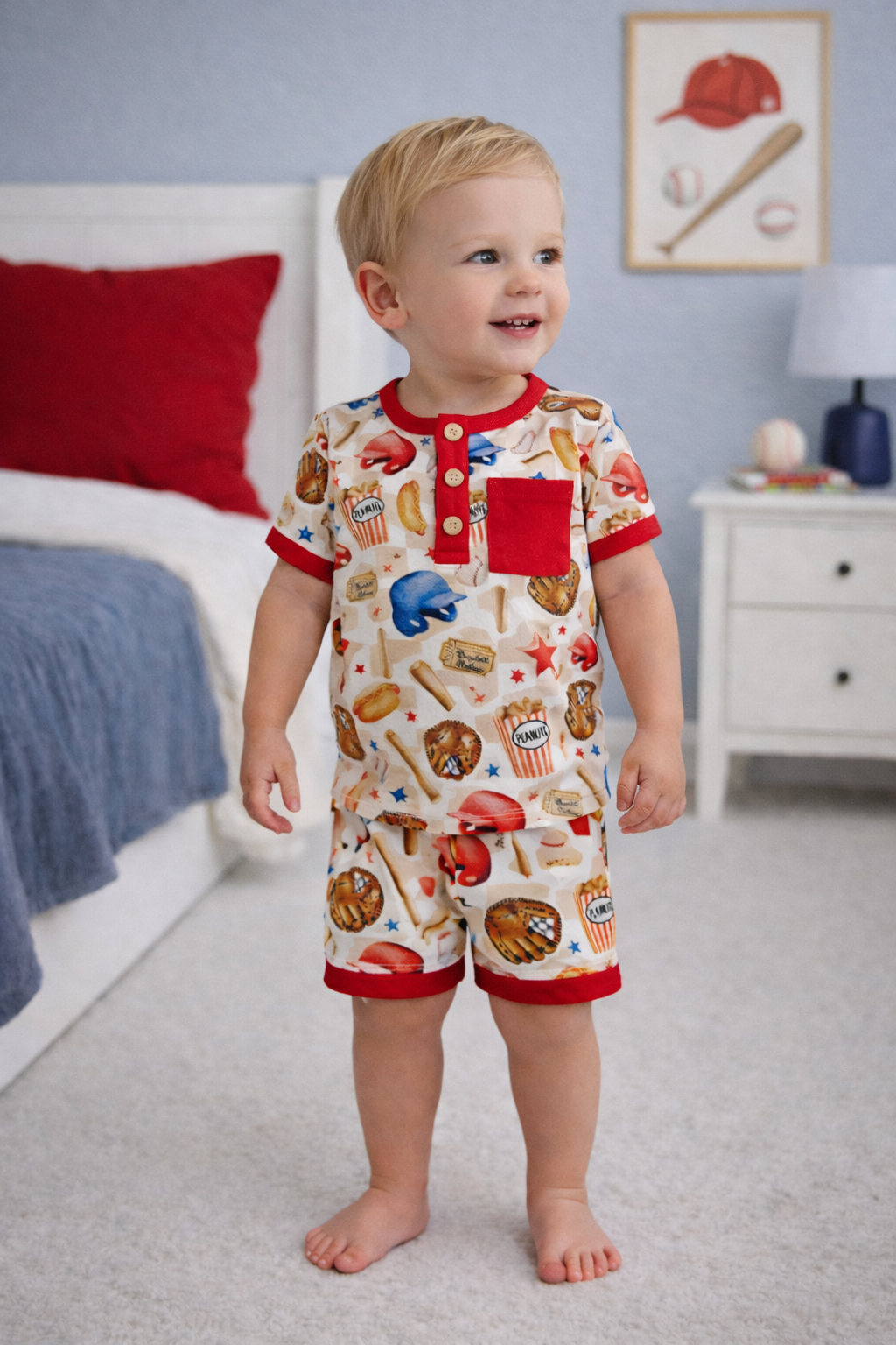 Little Slugger | Two Piece Bamboo Pajama Set