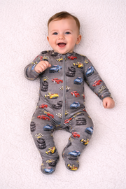 Racecar, Bamboo Zipper Footie