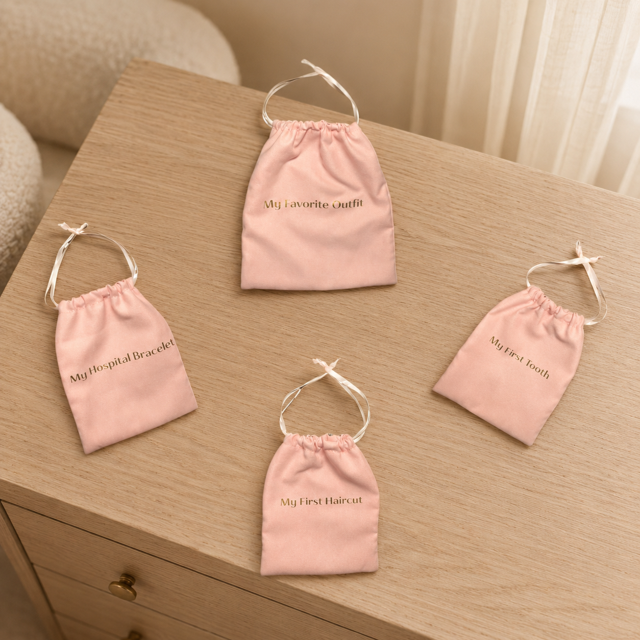 Heypeacock Keepsake Pouches: Pink