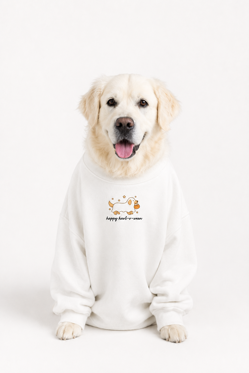 Happy Howl-o-ween Golden Retriever Sweatshirt