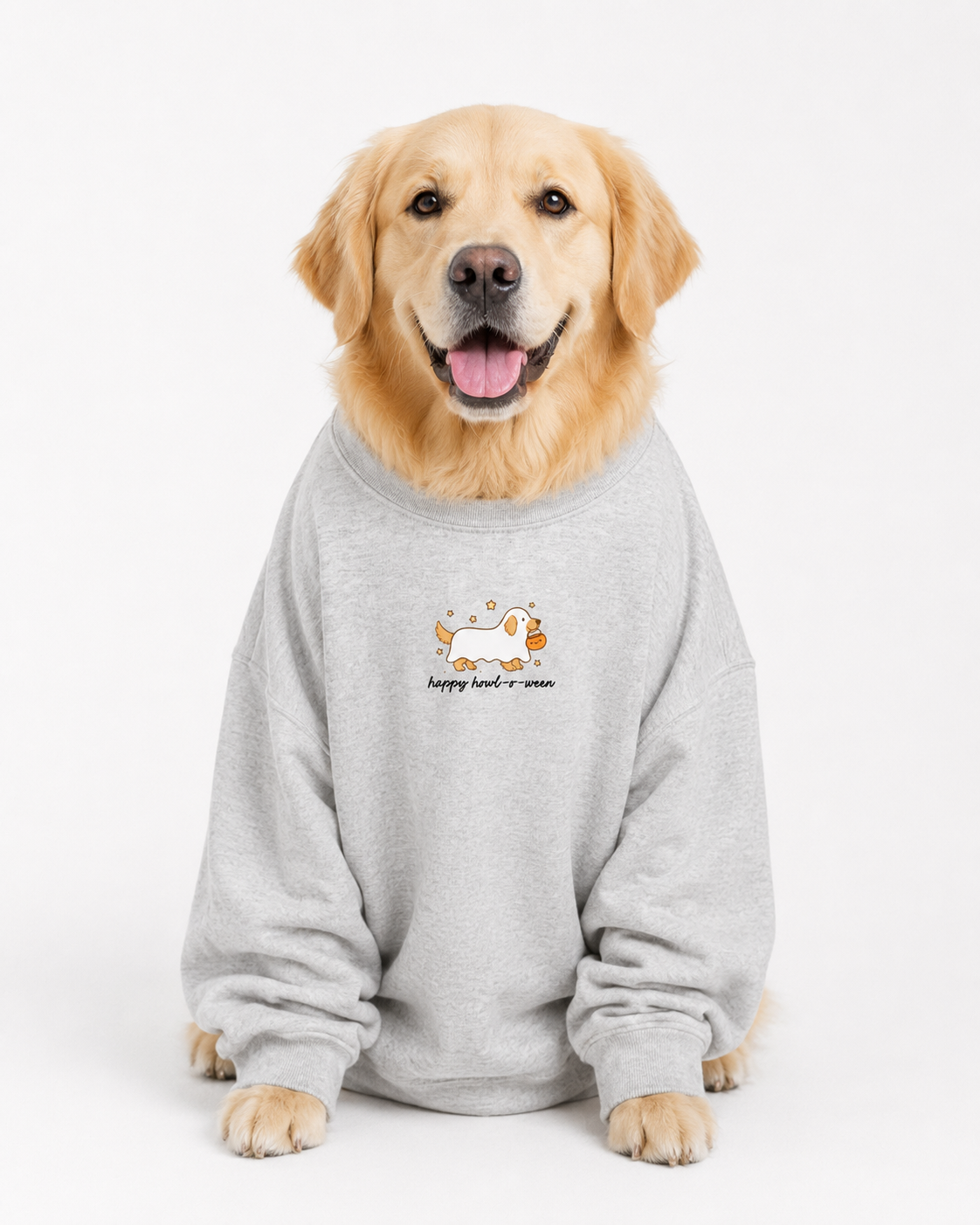 Happy Howl-o-ween Golden Retriever Sweatshirt