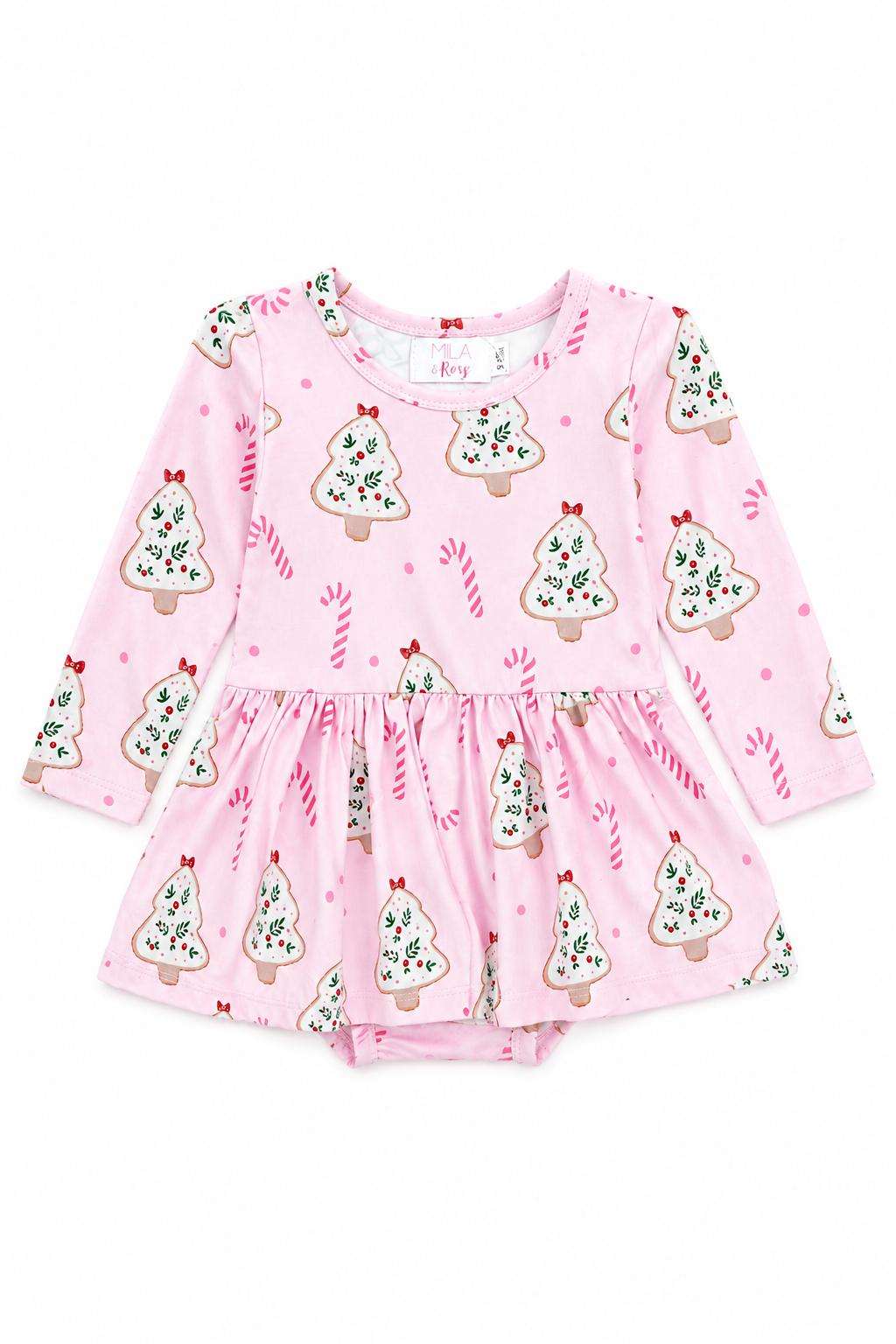 Christmas Cookies L/s Twirl Bodysuit