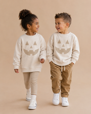 Neutral Jack-o-lantern Baby/kids Pullover