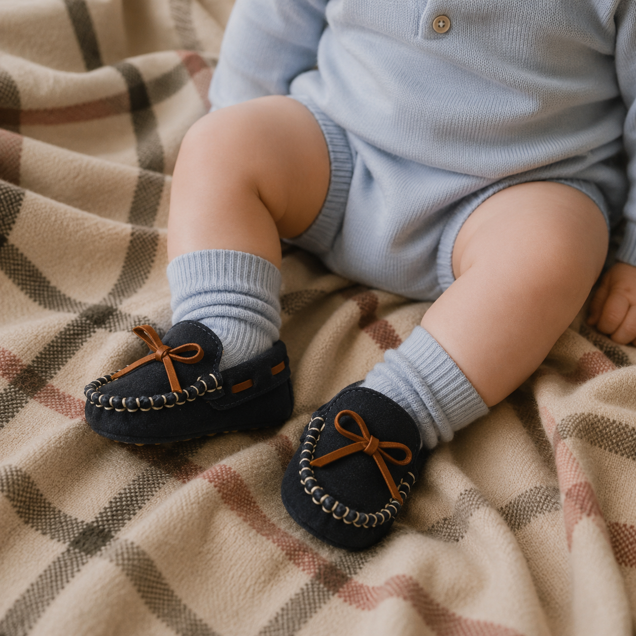 Driver Loafer Baby Suede Blue
