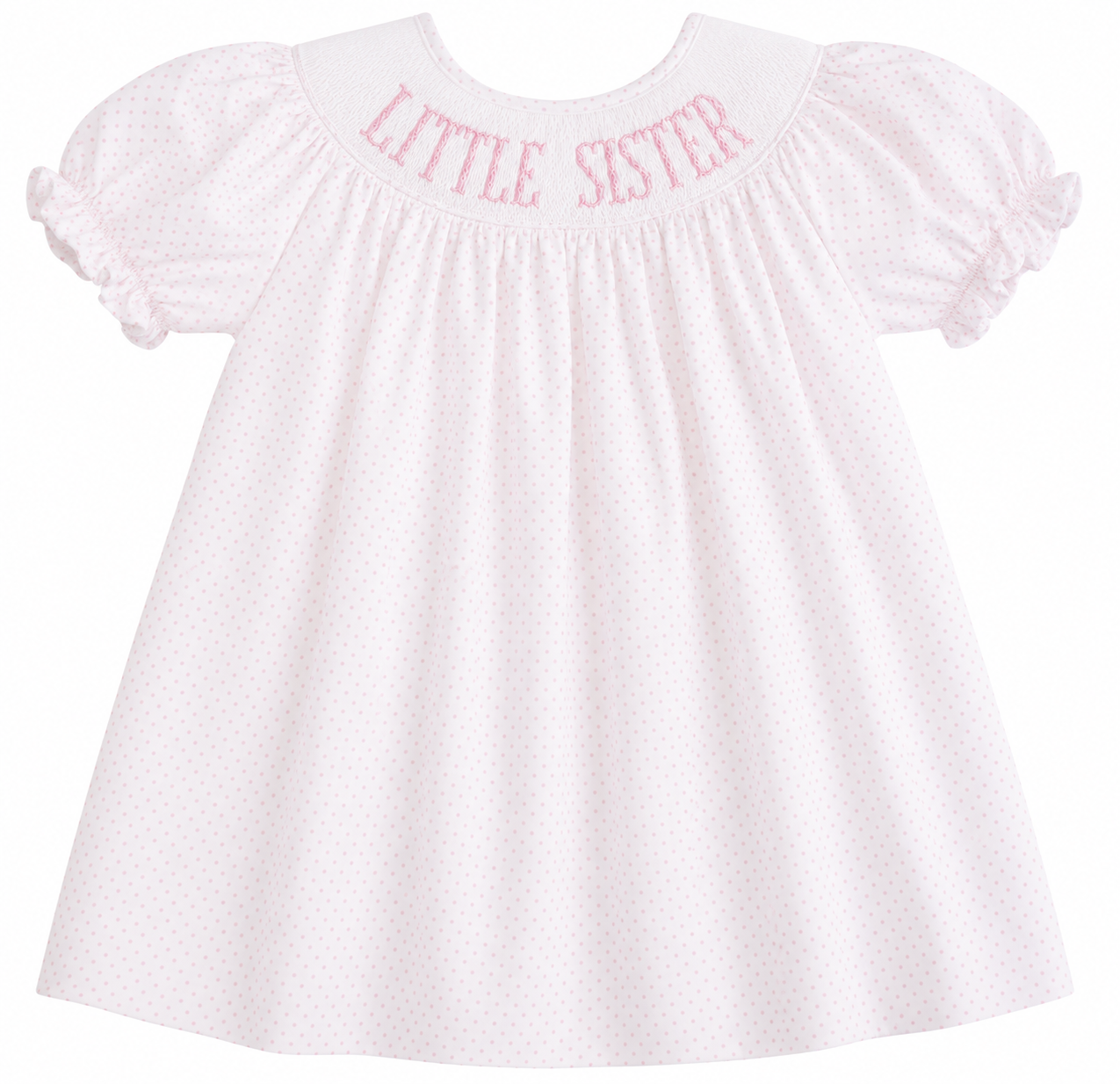 Little Sister - Knit Pink Dot Emmie Dress