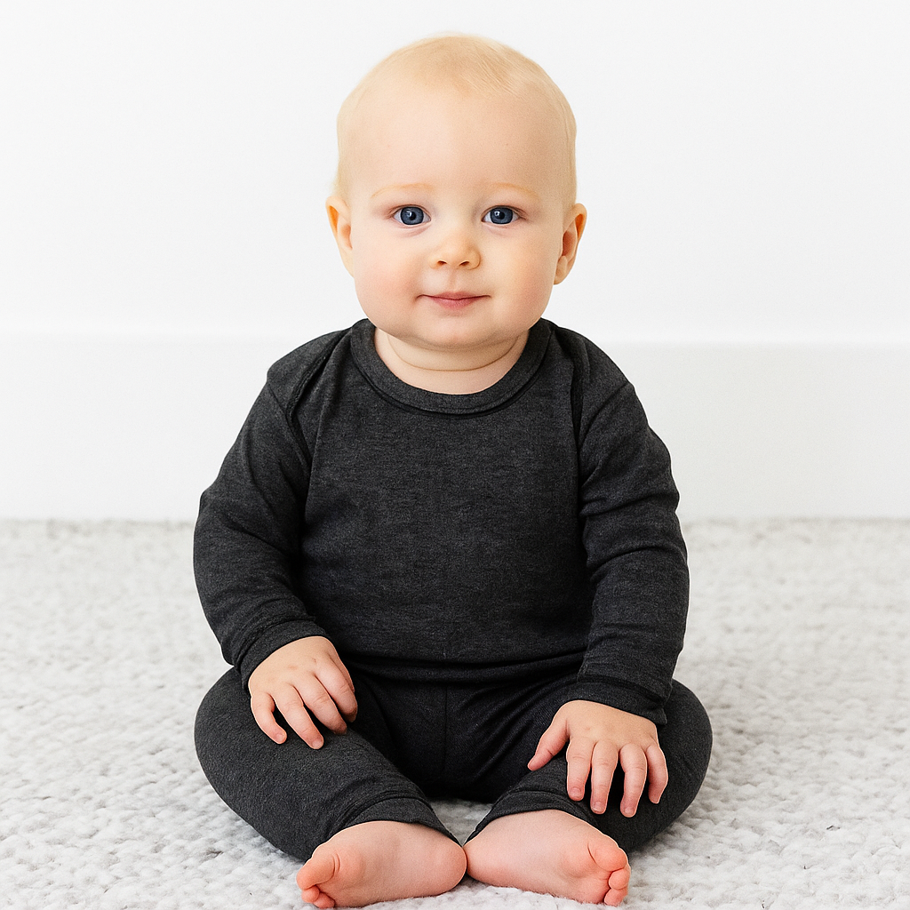 Rib Beanie, Lap Tee And Legging Set