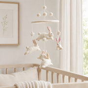 Felt Baby Mobile - Bunnies & Carrots
