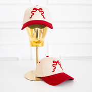 Red Wavy Bow - Baseball Cap