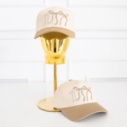 Tan On Tan Bow - Baseball Cap