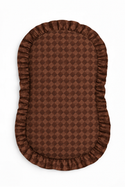 Brown Mocha Diamond Baby Lounger Cover