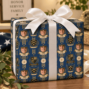 Personalized Classic Regimental Crest Wrapping Paper | Custom Gift Wrap