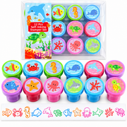 Sealife Stamp Kit For Kids - 12 Pcs