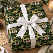 Personalized Heritage Camo Wrapping Paper | Custom Gift Wrap