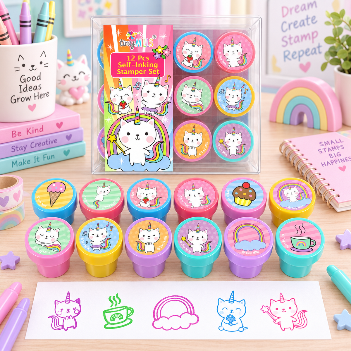 Unicorn Kitty Stamp Kit