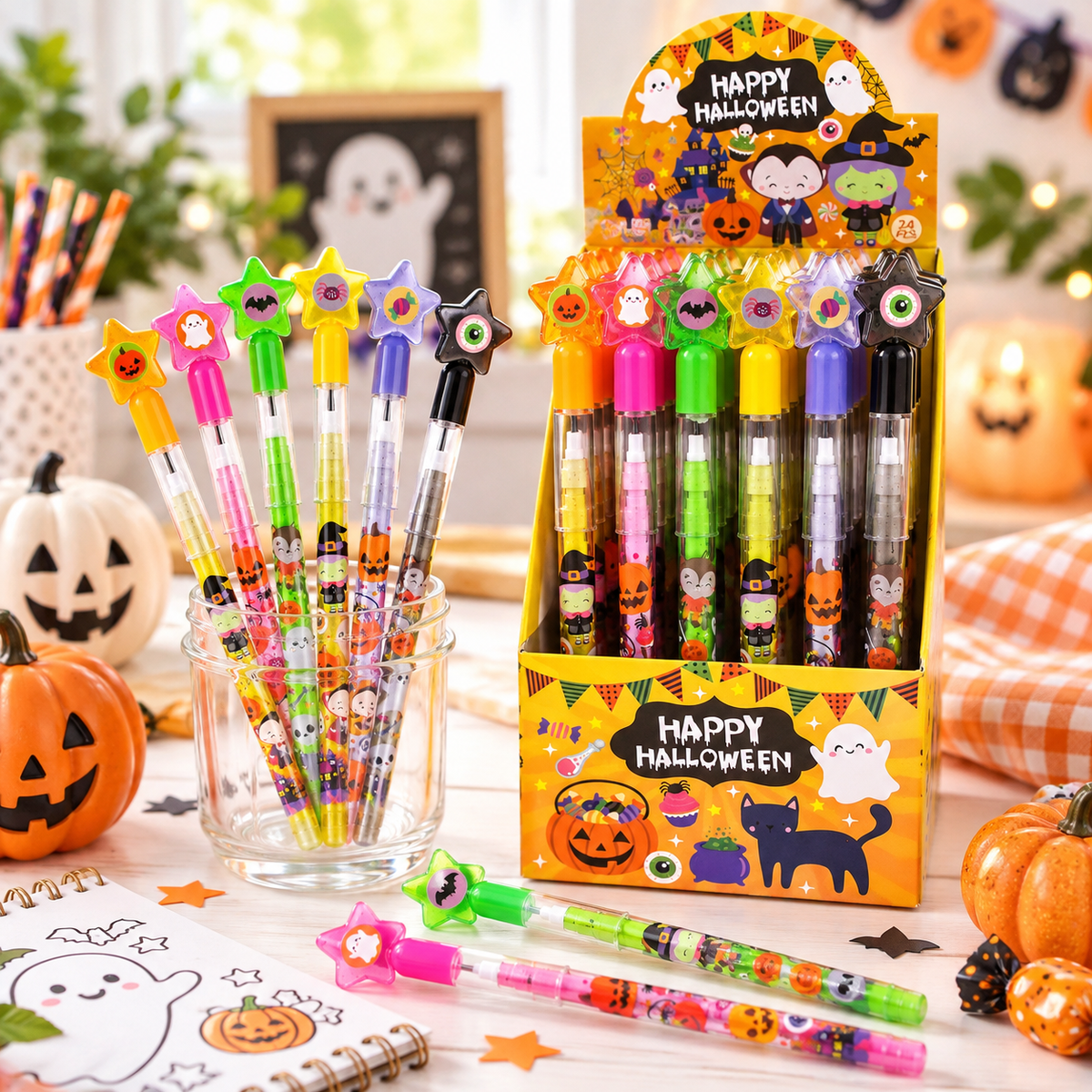 New Spooky Halloween Multi Point Pencils