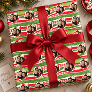 Personalized Peppermint Whispers Wrapping Paper | Custom Gift Wrap