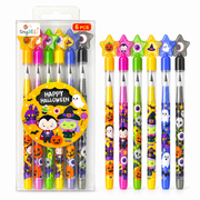 New Spooky Halloween Stackable Multi Point Pencils - Set Of 6