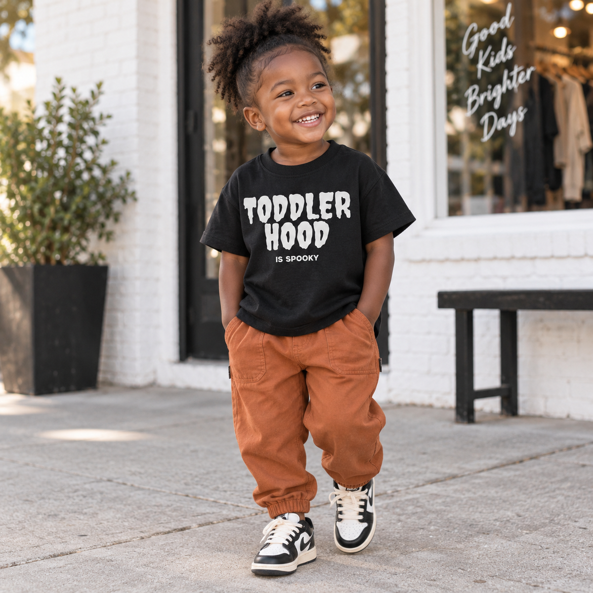 Toddlerhood Is Spooky Kids Halloween Tee & Sweatshirt