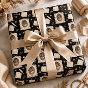 Personalized Vintage Letters Wrapping Paper | Custom Gift Wrap