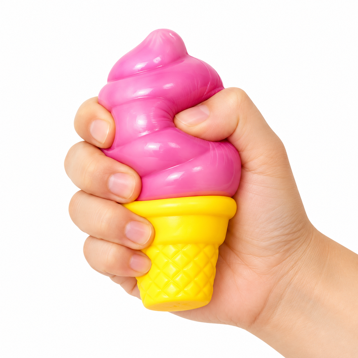 Ice Cream Cone Squishy Sensory Fidget Toys – Individually Boxed – Set Of 3, 6 Or 12
