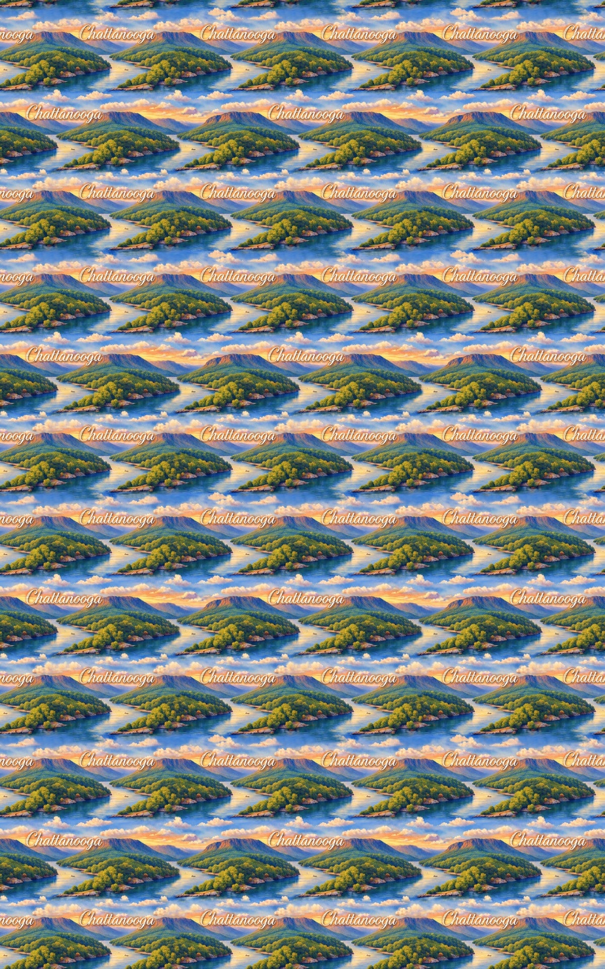Chattanooga Scenic Riverbend Wrapping Paper