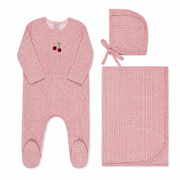 Checked  Layette Set