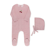 Checked Cherry/blueberry Footie