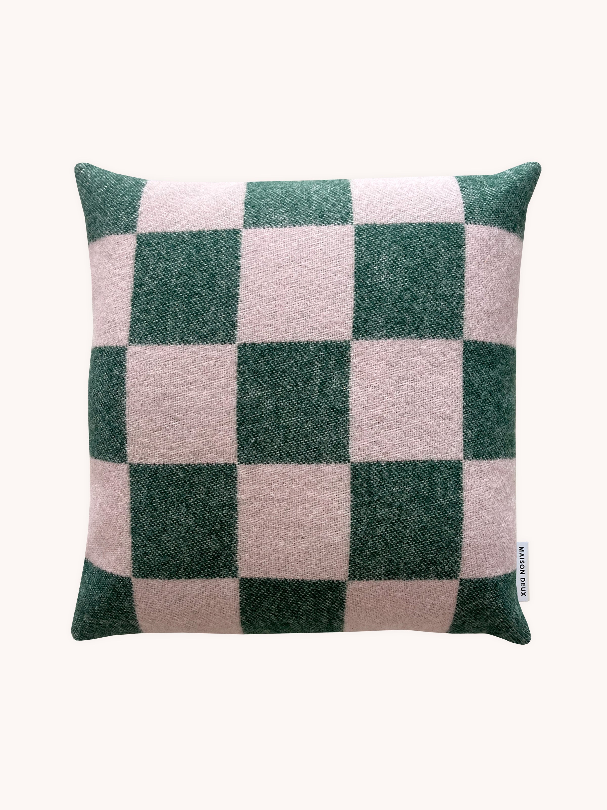 Cushion Checkerboard Green / Pink 1.65 X 1.65 Ft