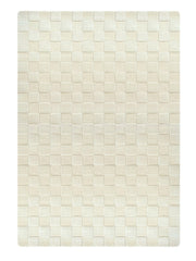 Rug Checkerboard Off White 6.6 X 9.8 Ft