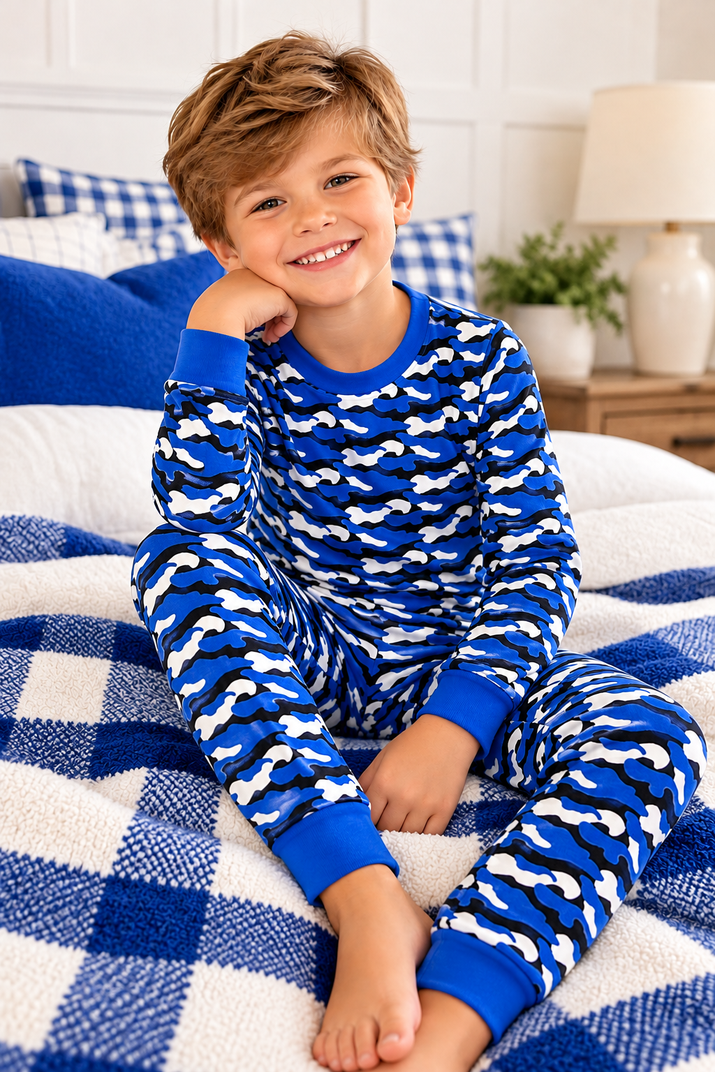 Royal Blue Camo Pajamas