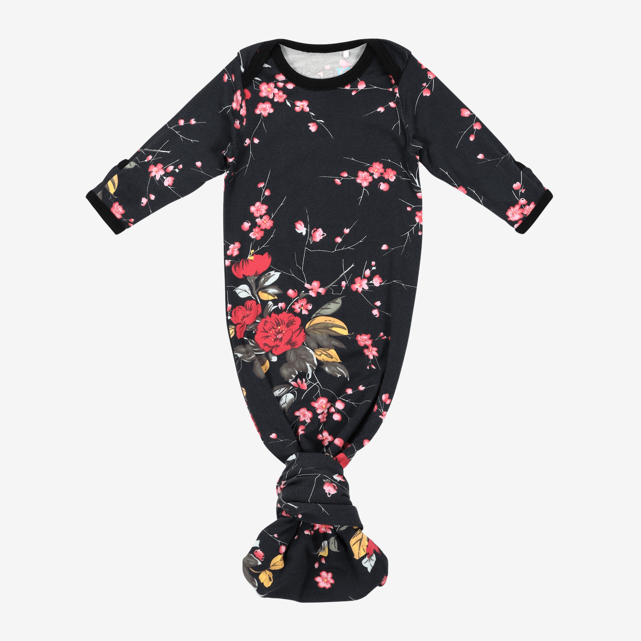 Cherry Blossom Black Gown