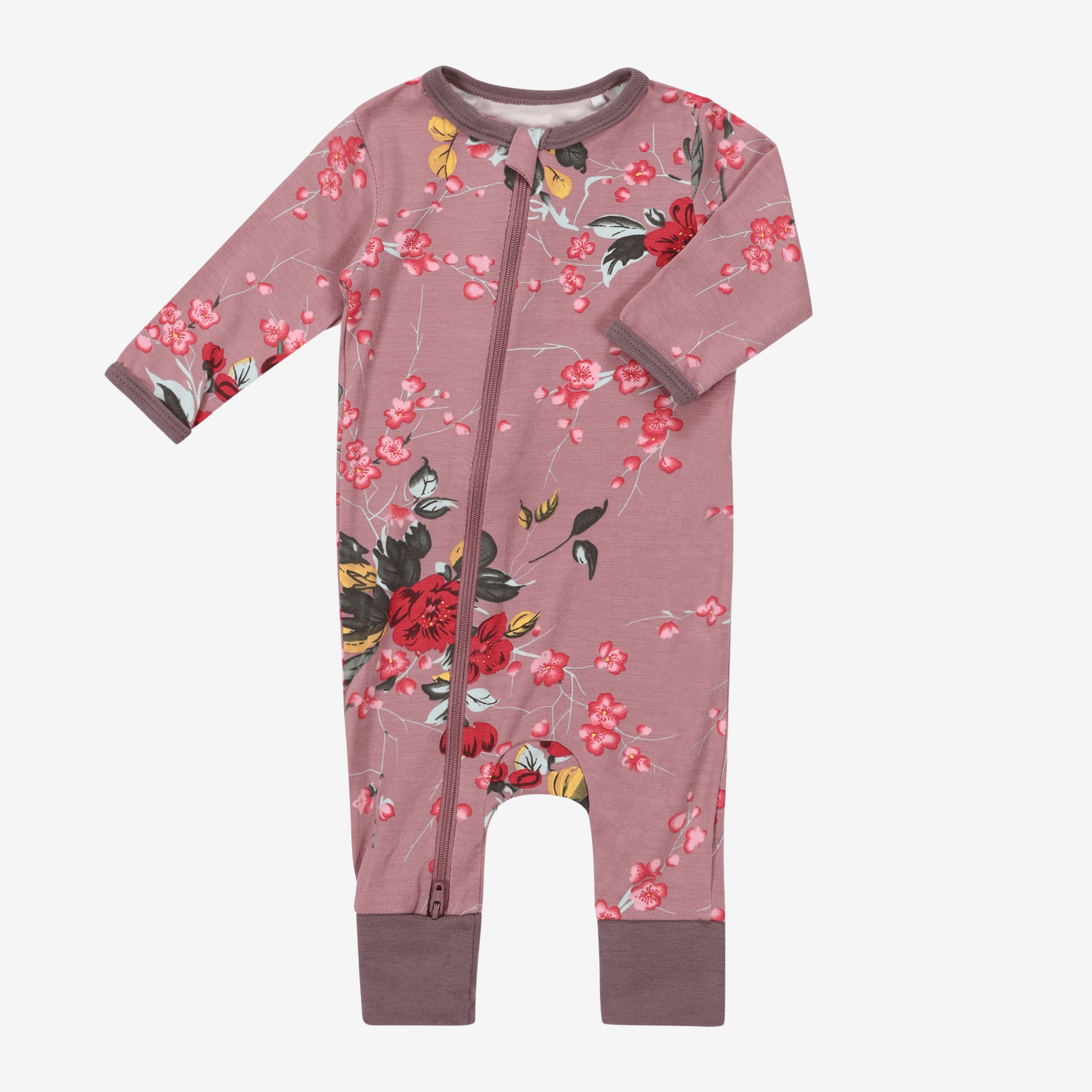 Cherry Blossom Twilight Mauve Romper