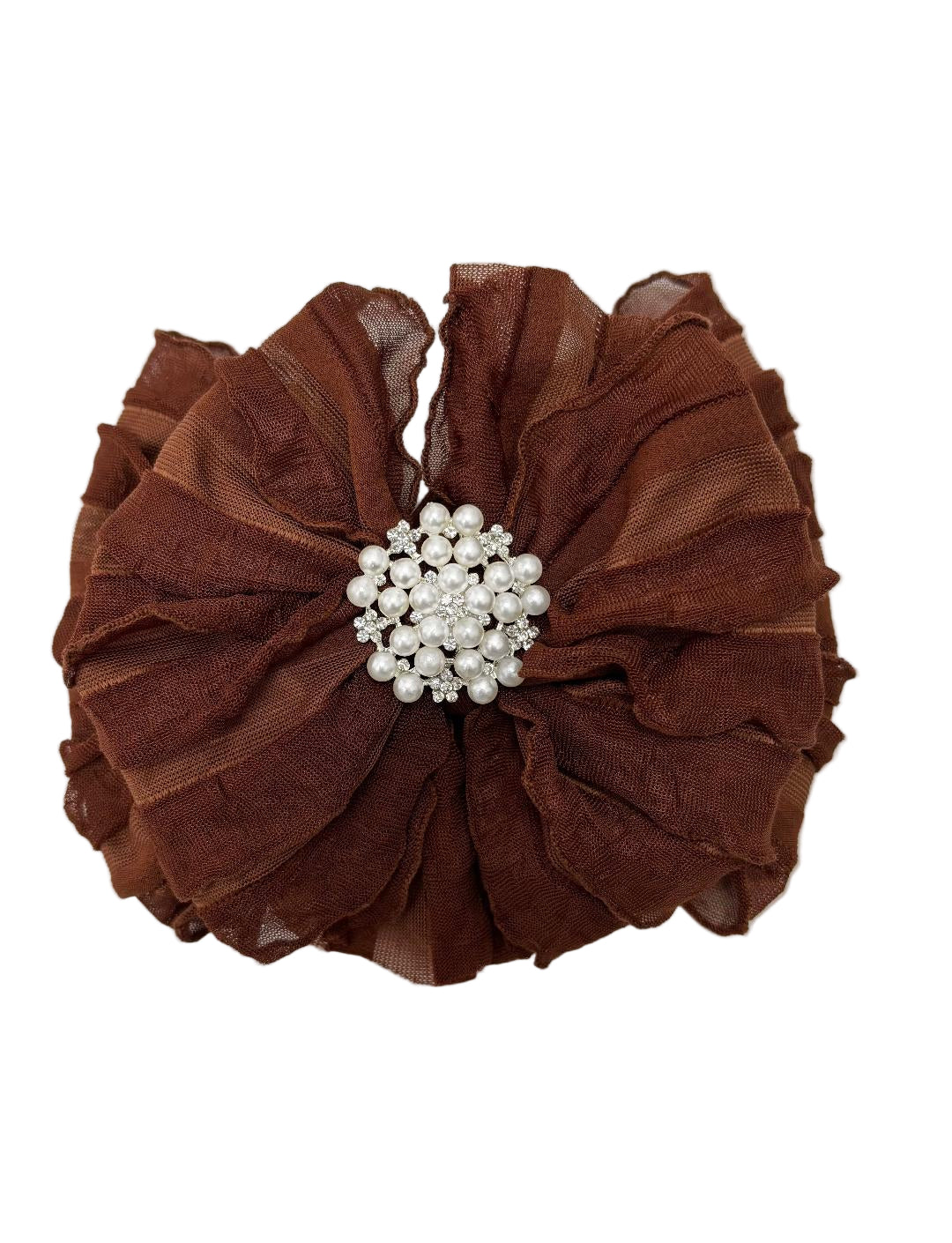Pearl Embellished Signature Ruffled Baby Headband