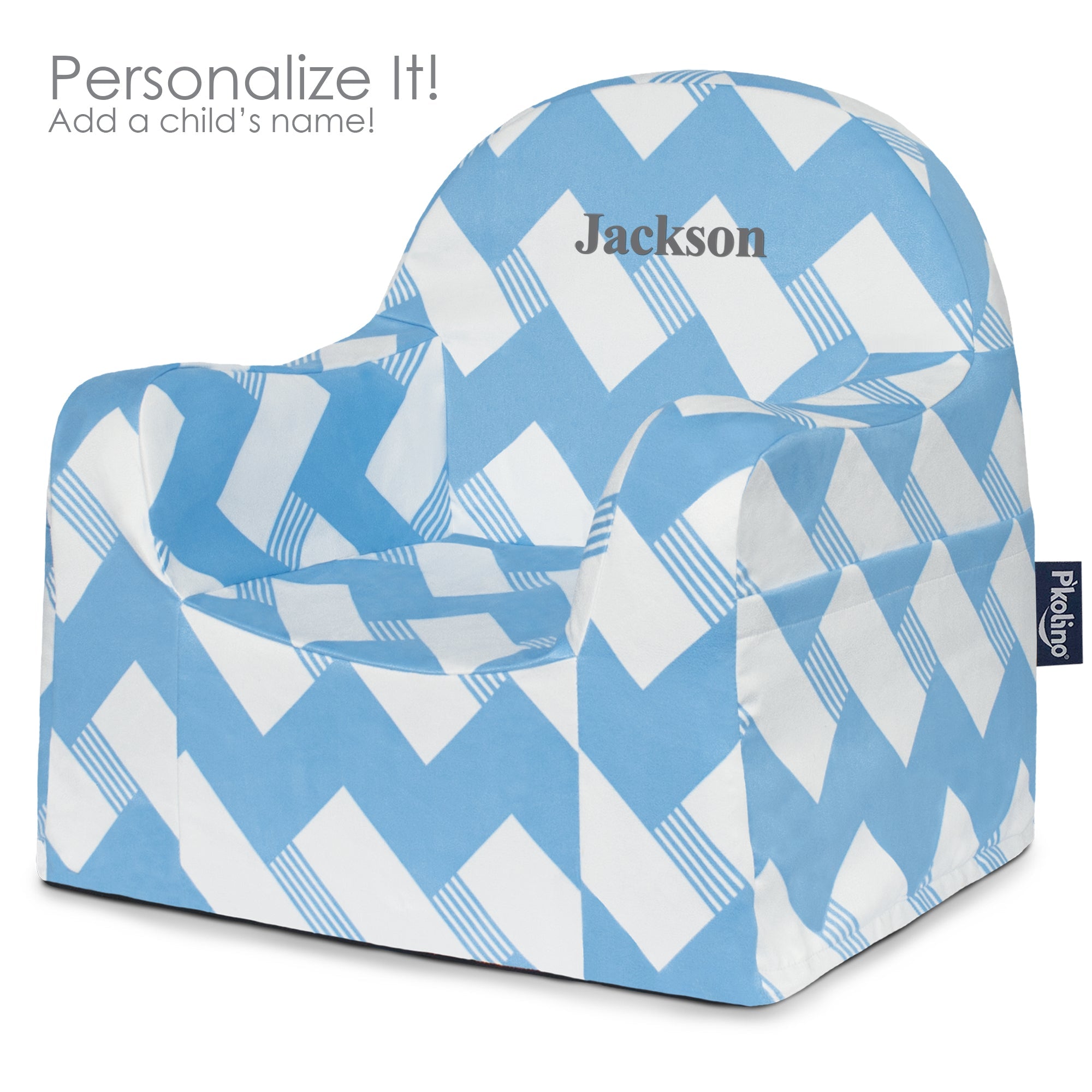 Little Reader Chair - Chevron Blue