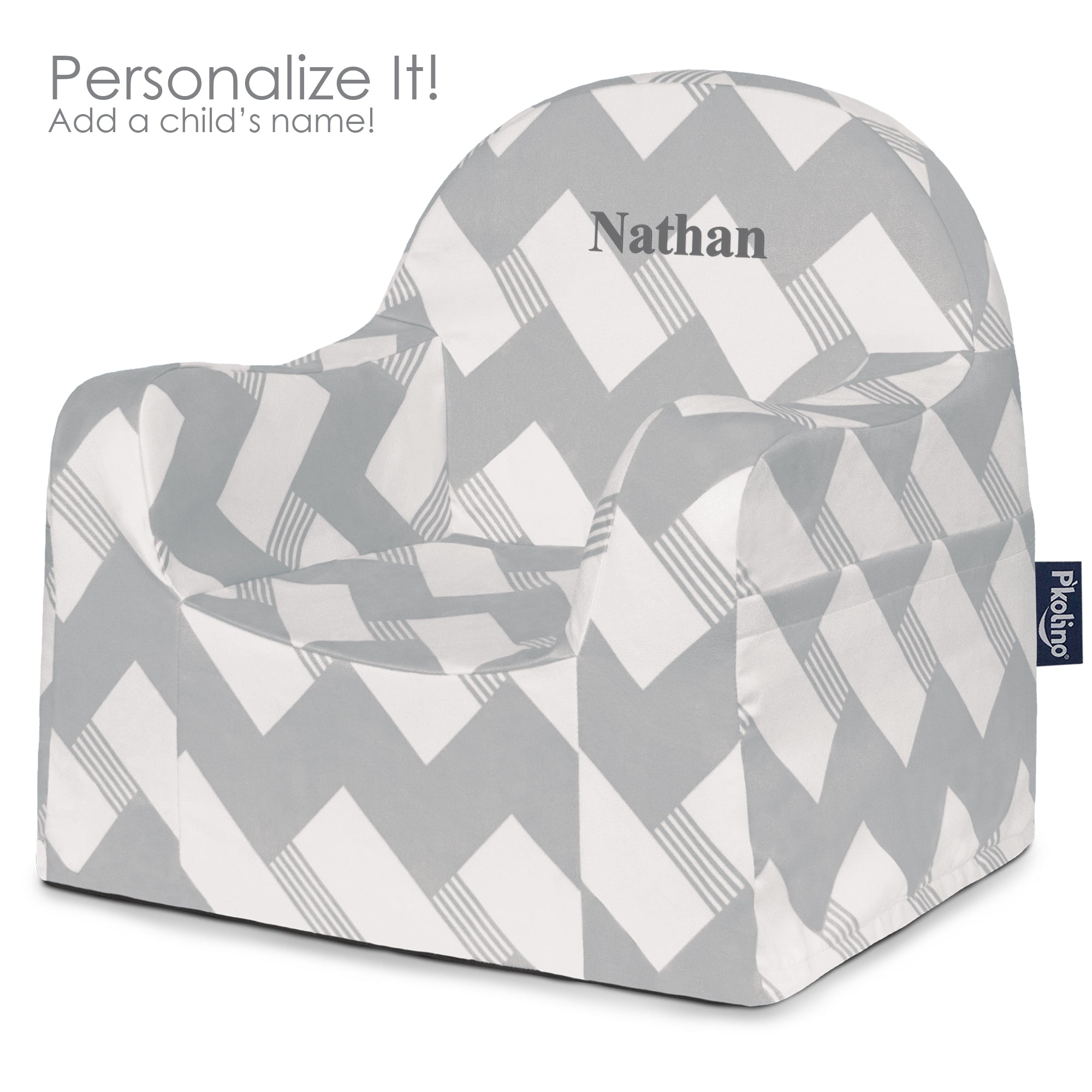 Little Reader Chair - Chevron Grey