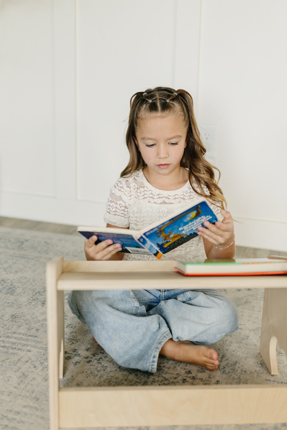 Children's Lap Desk In Natural Birch | Montessori Floor Table