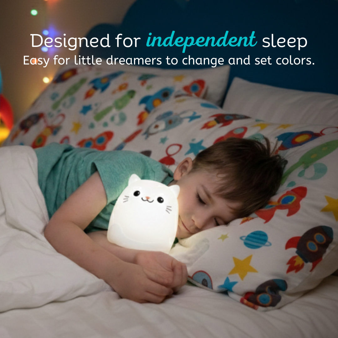 Lumipets® Clive The Cat- Children's Touch Night Light