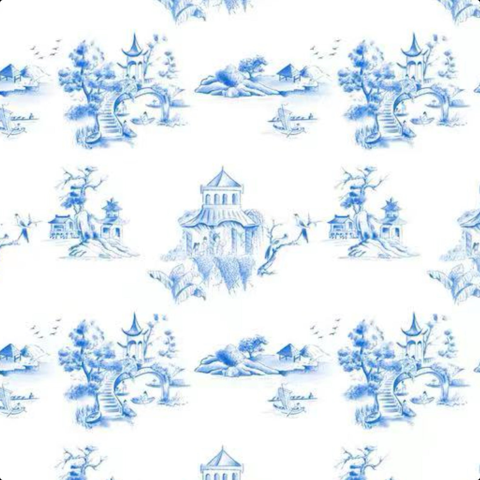 Chinoiserie Swaddle Blanket
