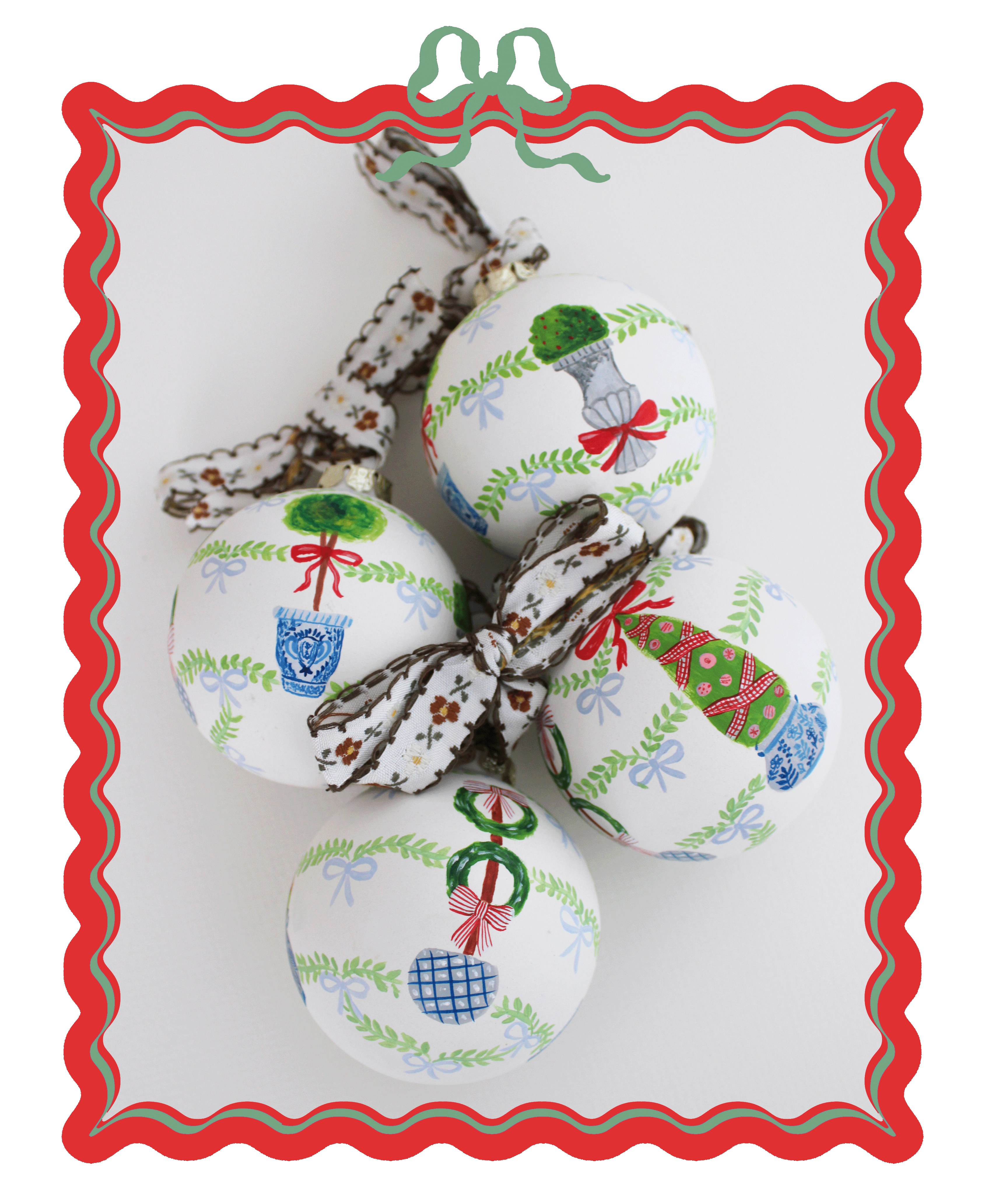 Chinoserie Christmas Ornament