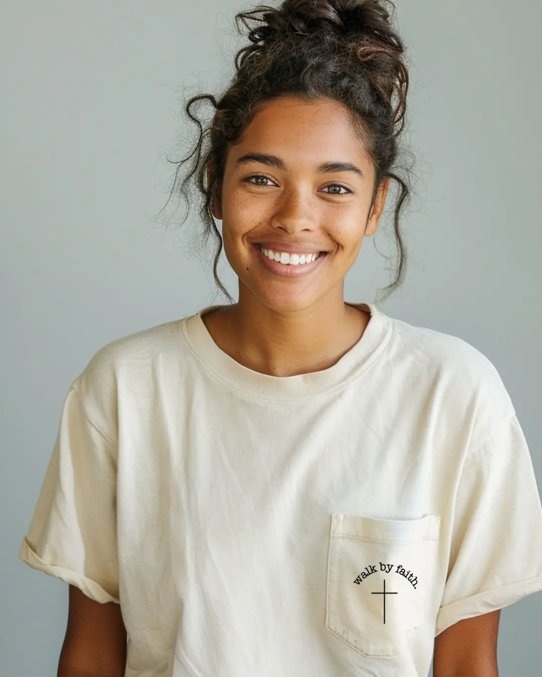 Walk By Faith Pocket Tee